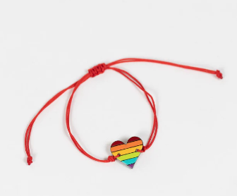 Rainbow Heart Gourd Bracelet - Sapia