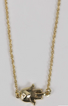 Brass Hamsa Hand Necklace