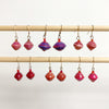 Red Recycled Paper Drop Earrings