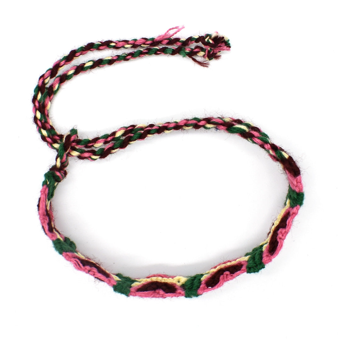 Woven Cotton Butterfly Friendship Bracelet
