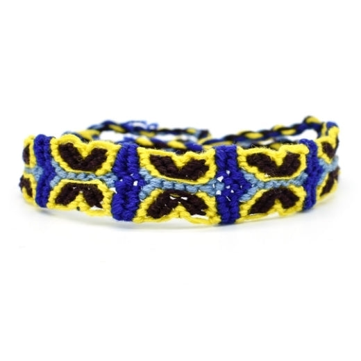 Woven Cotton Butterfly Friendship Bracelet