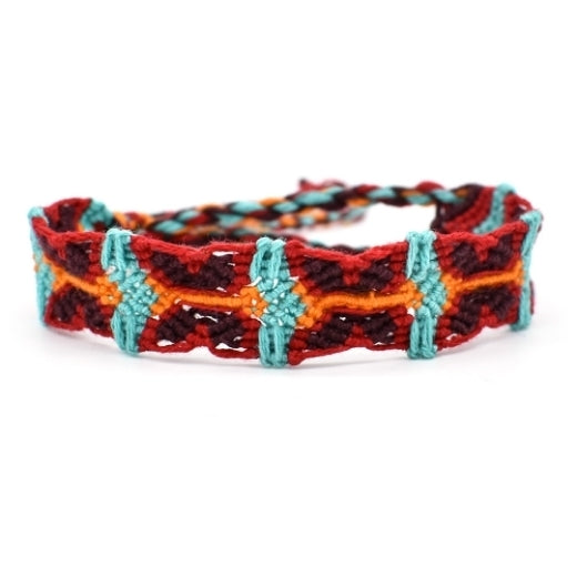 Woven Cotton Butterfly Friendship Bracelet