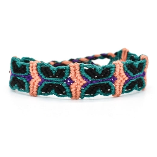 Woven Cotton Butterfly Friendship Bracelet