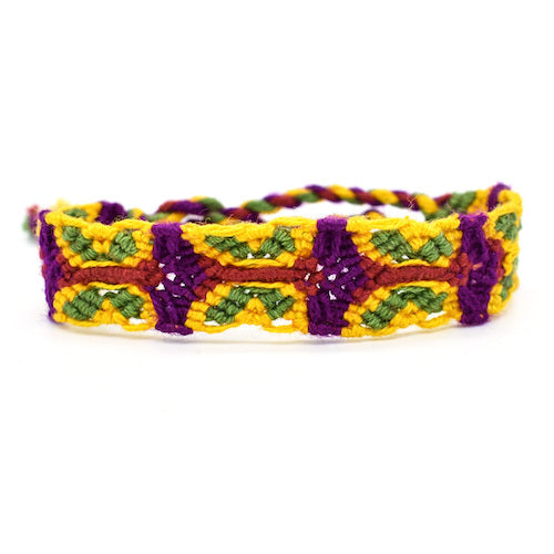 Woven Cotton Butterfly Friendship Bracelet