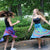 Tie Dye Wide Dance Skirt