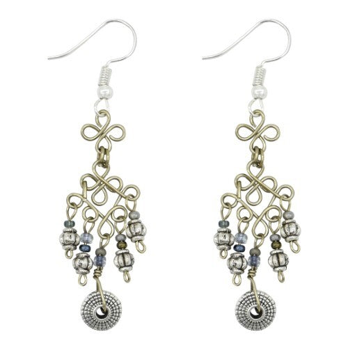 Metal Charm Rosetta Earrings - Assorted