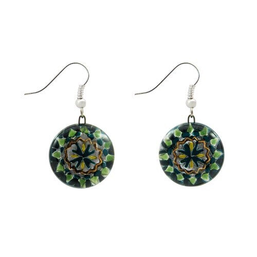 Mandala Fused Glass Earrings - Assorted