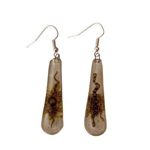 Teardrop Fused Glass Earrings - Assorted