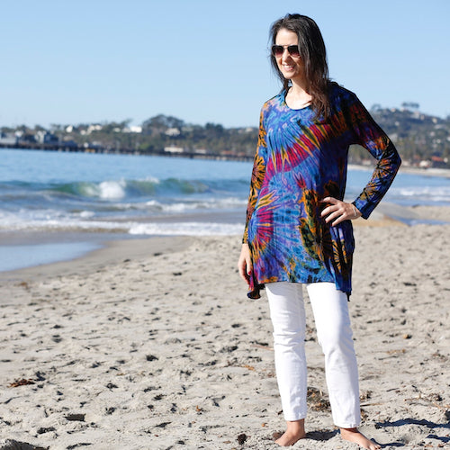 Tie Dye Hoodie Tunic
