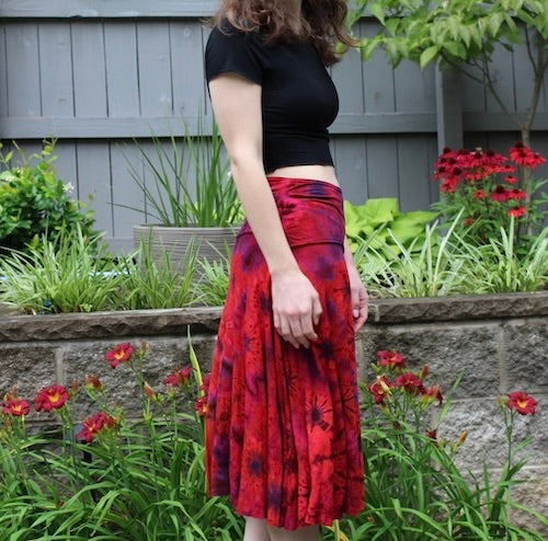 Tie Dye Wide Dance Skirt