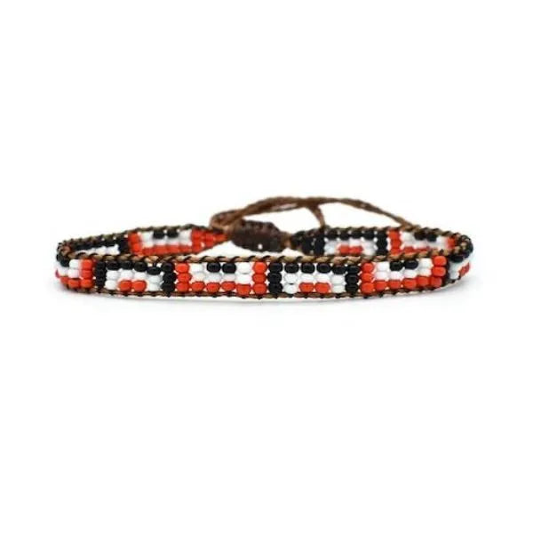 Geo Pattern Subway Beaded Bracelet