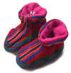 Reversible Ikat Baby Booties