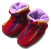 Reversible Ikat Baby Booties