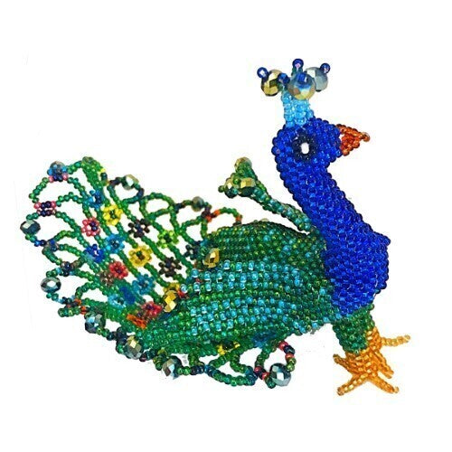 Beaded Peacock