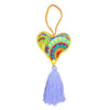 Embroidered Star And Heart Ornament - Assorted