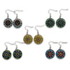 Mandala Fused Glass Earrings - Assorted
