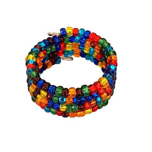 Beaded Spiral Ring