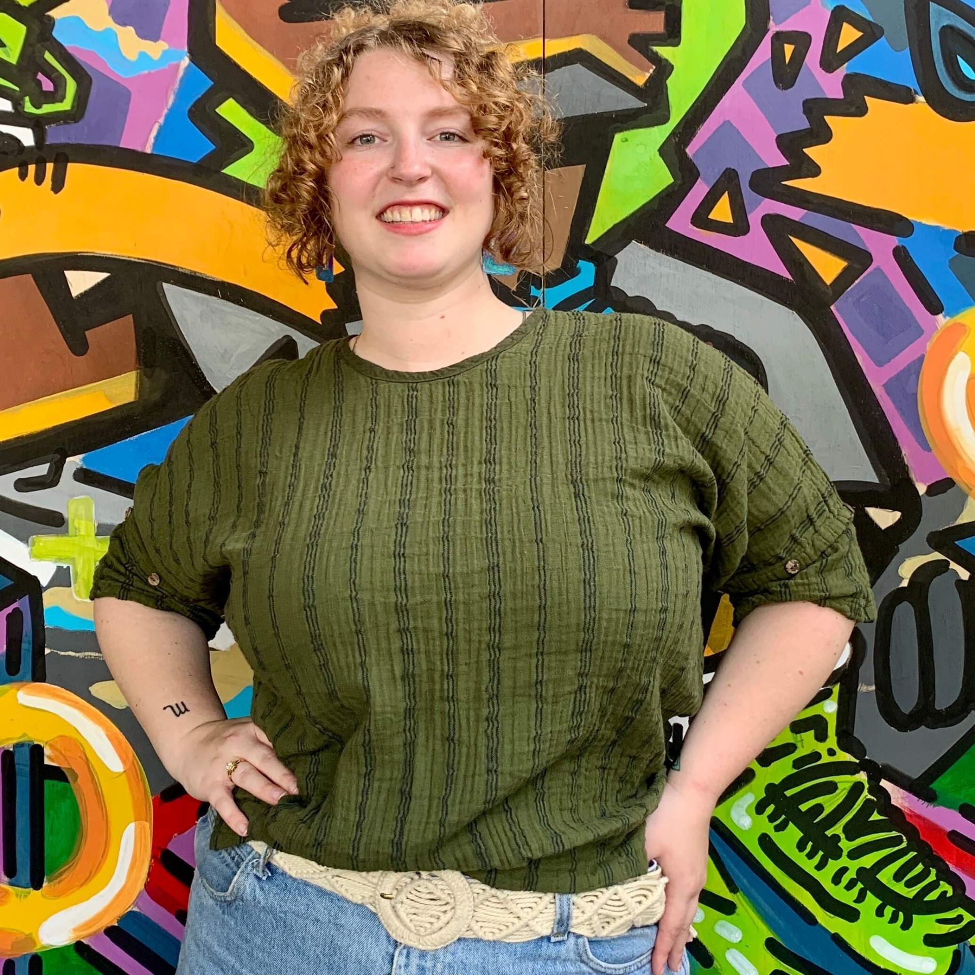 Safari Stripe Gauzy Cotton Shirt