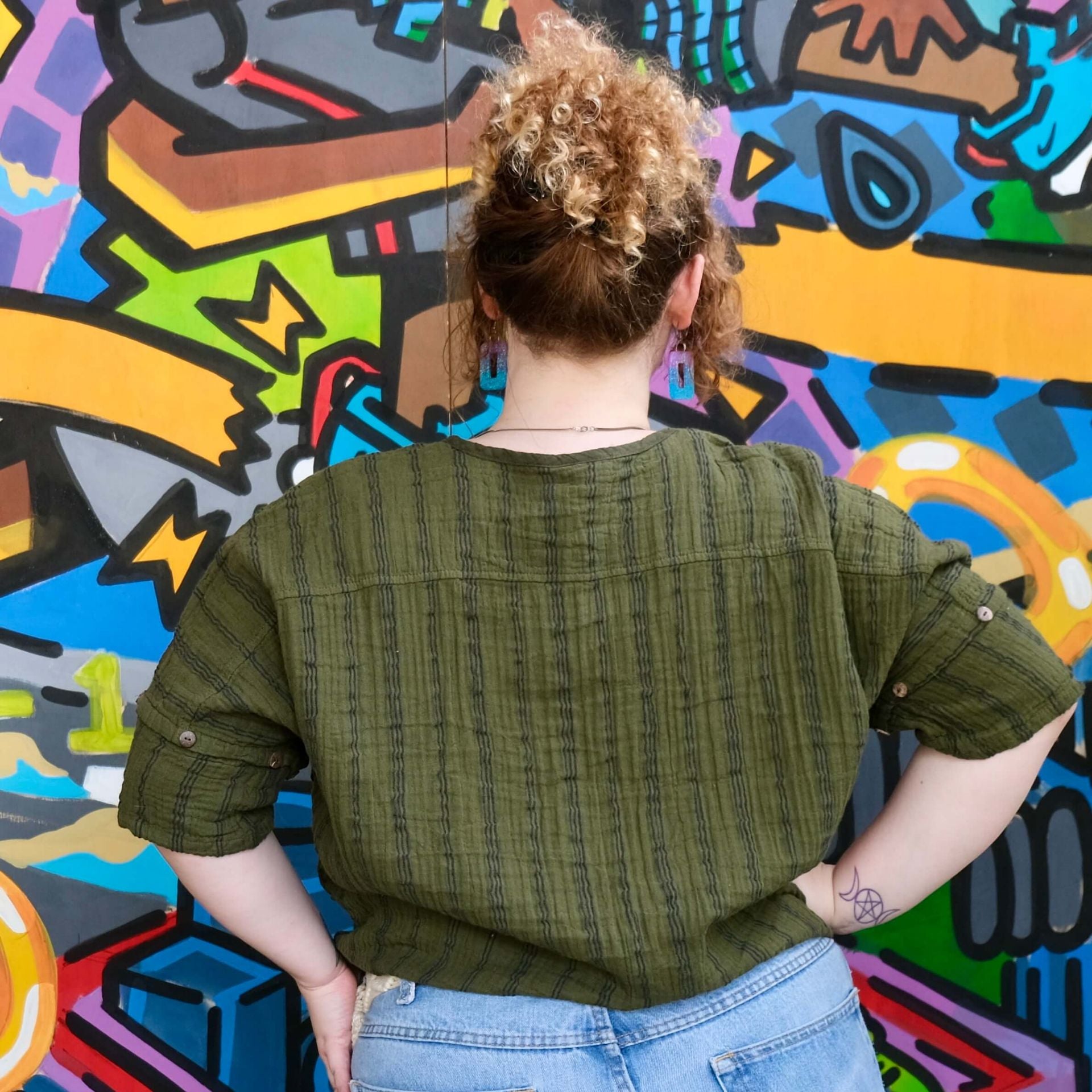 Safari Stripe Gauzy Cotton Shirt