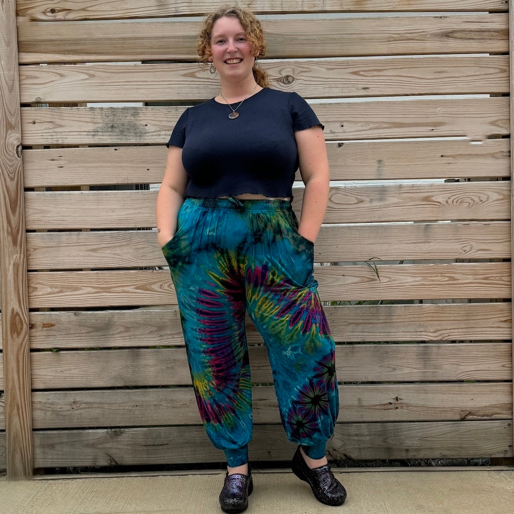 Tie Dye Pants with Cuff