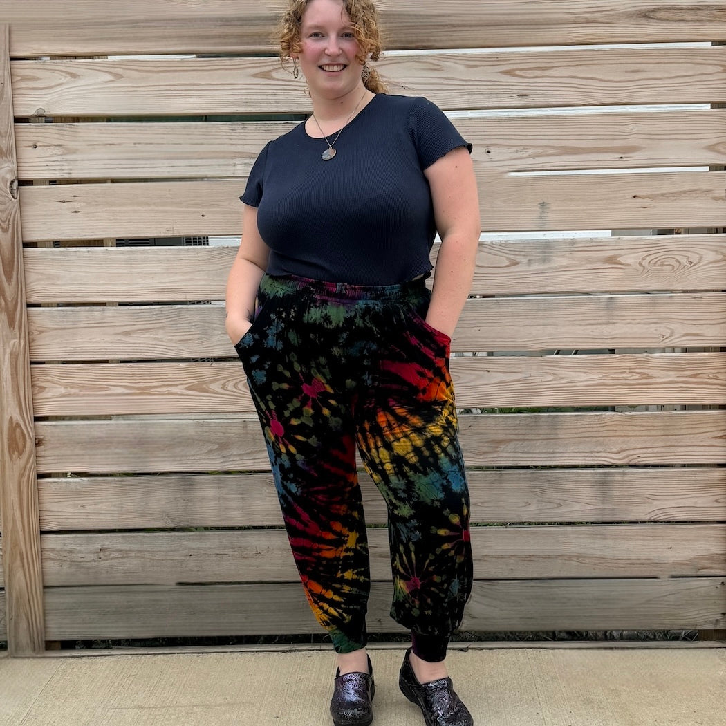 Tie Dye Pants with Cuff