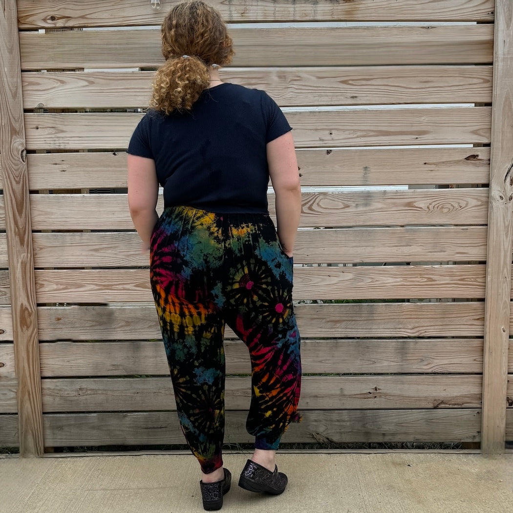 Tie Dye Pants with Cuff