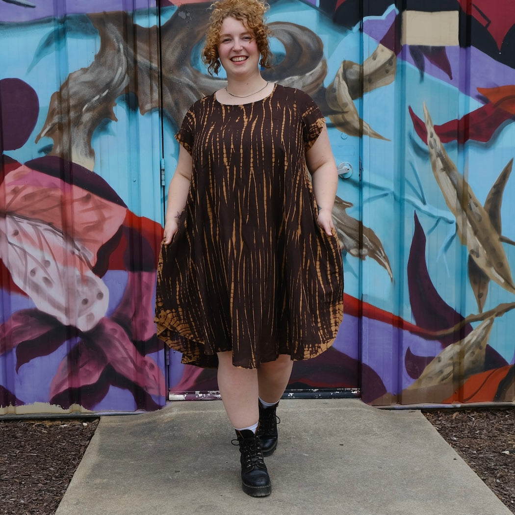 Tie-Dyed Rosie Short Sleeve Dress - Assorted