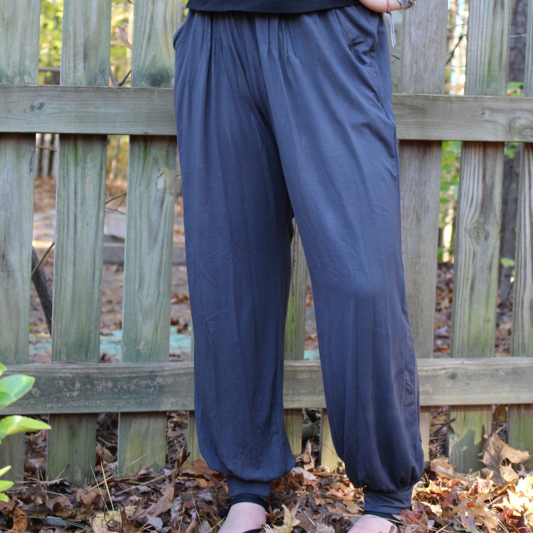 Solid Pants with Cuff