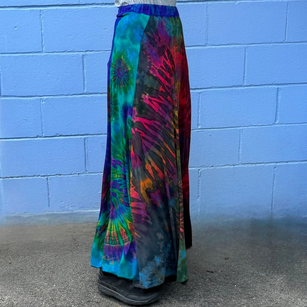 Long Panel Tie Dye Skirt