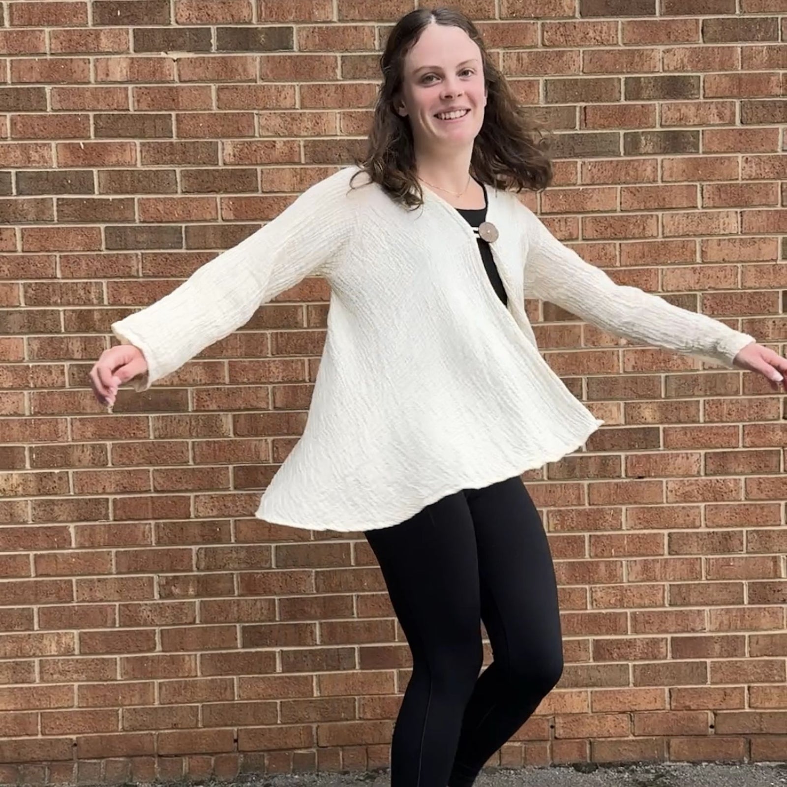 Gauzy Cotton Coco Button Jacket