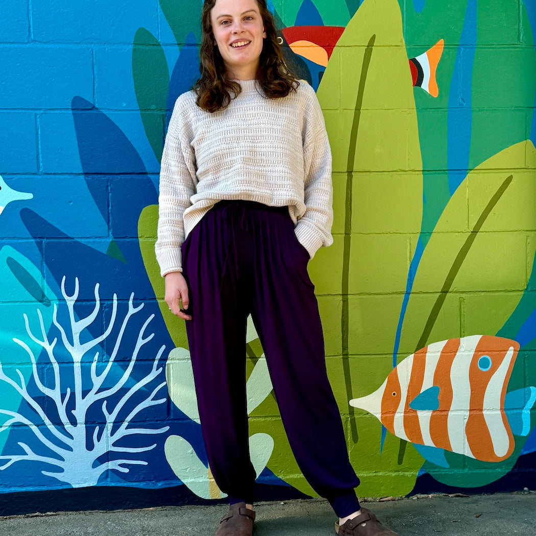 Solid Pants with Cuff