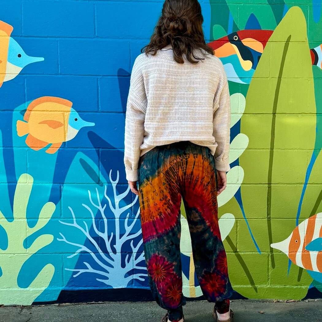 Tie Dye Pants with Cuff