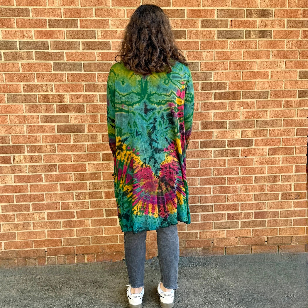 Tie Dye Jacket With Pockets - Assorted