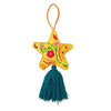Embroidered Star And Heart Ornament - Assorted
