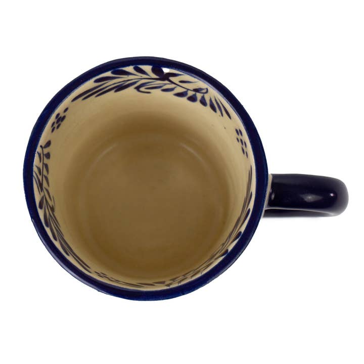 Blue &amp; White Encantada Painted Ceramic Mug