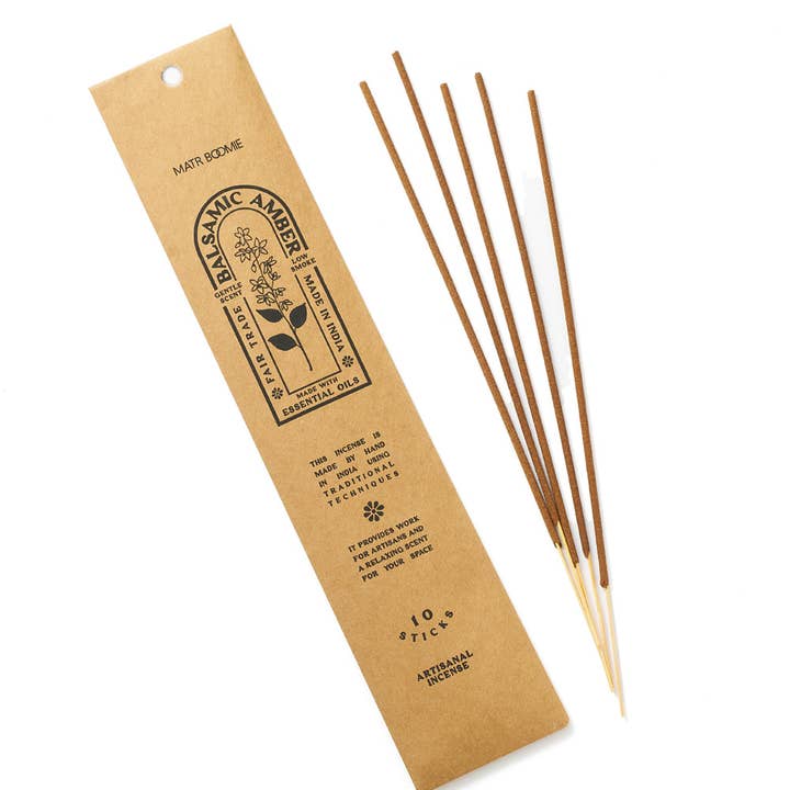 Balsamic Amber Incense, 10 Sticks