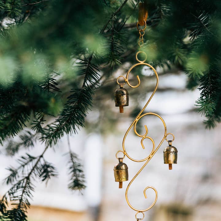 Double &#39;S&#39; 4 -Bell Chime (14&quot; L x 4&quot; W)