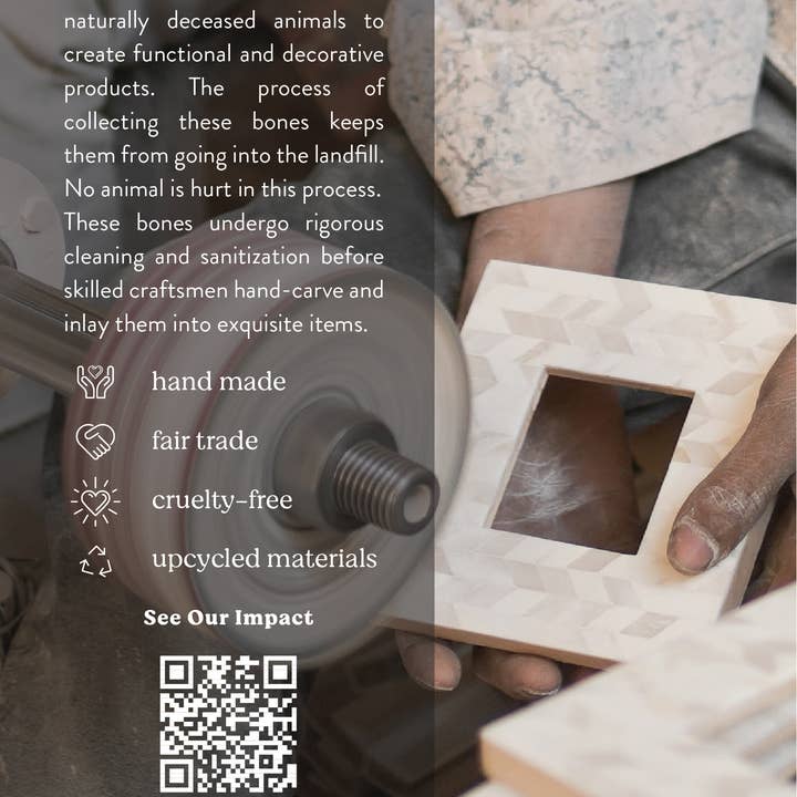 Bone &amp; Brass Picture Frame (5&quot; x 7&quot;)