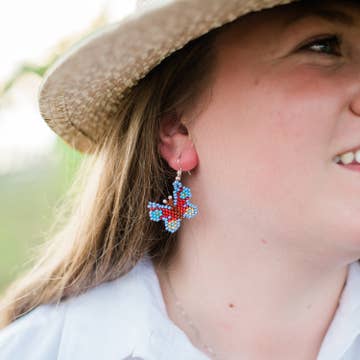 Beaded Butterfly Earrings - Assorted