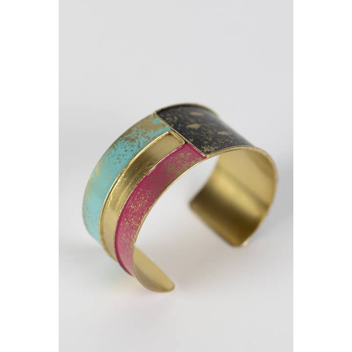 3-Color Cuff Bracelet (1.25&quot; W)