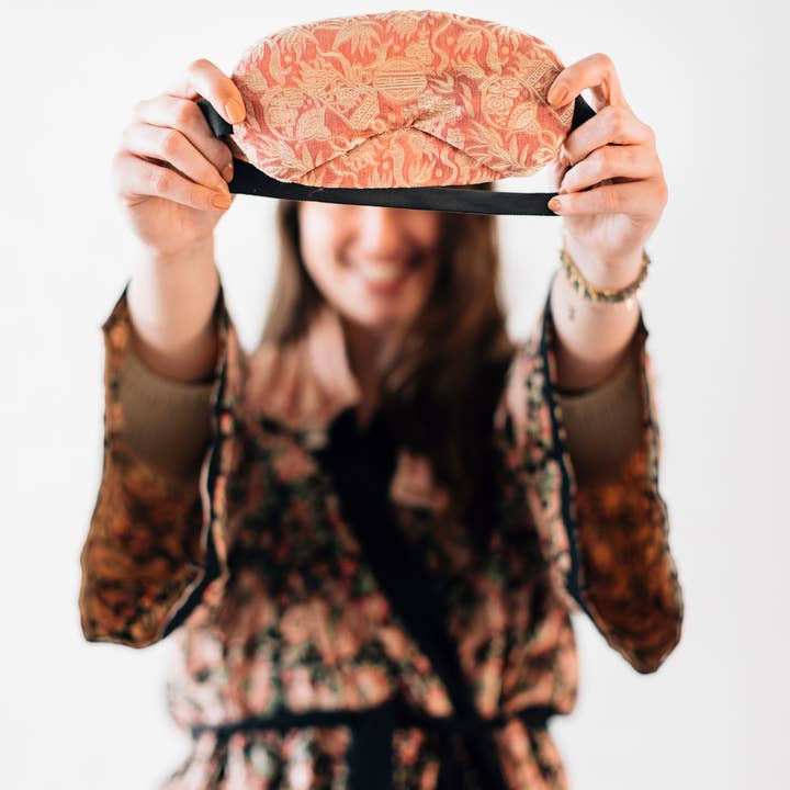 Rice Eye Mask &amp; Cotton Neck Wrap Set (25&quot; L)