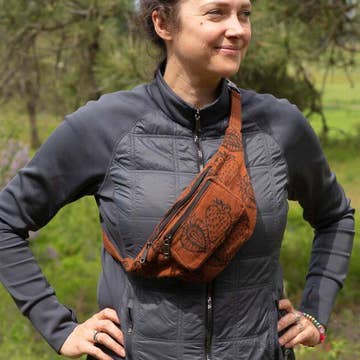 Blockprint Fanny Pack Bag - Assorted