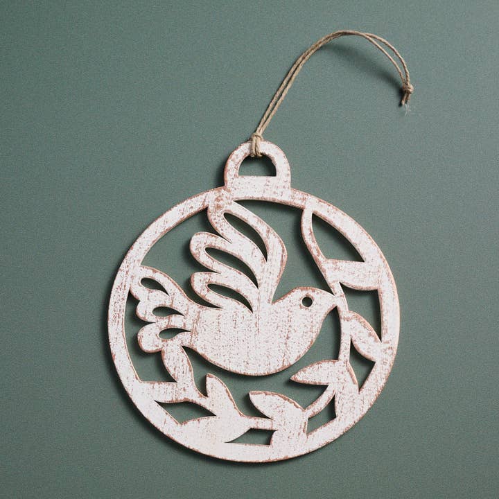 Cut-Out Dove Ornament (4.5&quot; D)