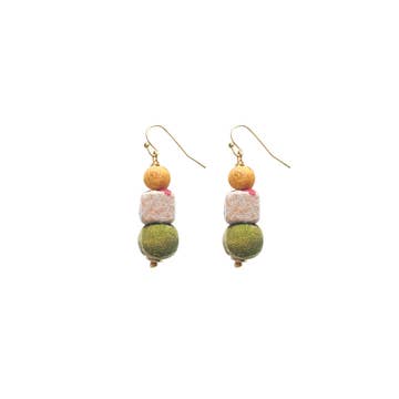 Kantha Shapes Drop Earrings