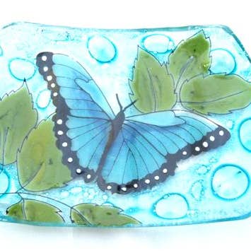 Fused Glass Rectangle Soapdish - Assorted Design