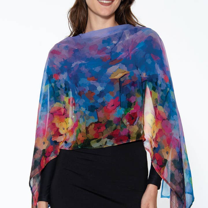 Purple Aloka Cupro Scarf