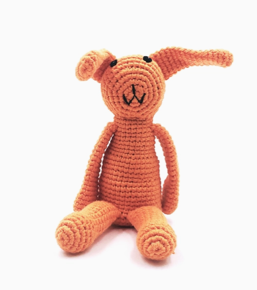 Orange Bunny Rattle