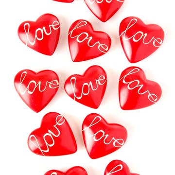 Kisii Stone 'Love' Heart