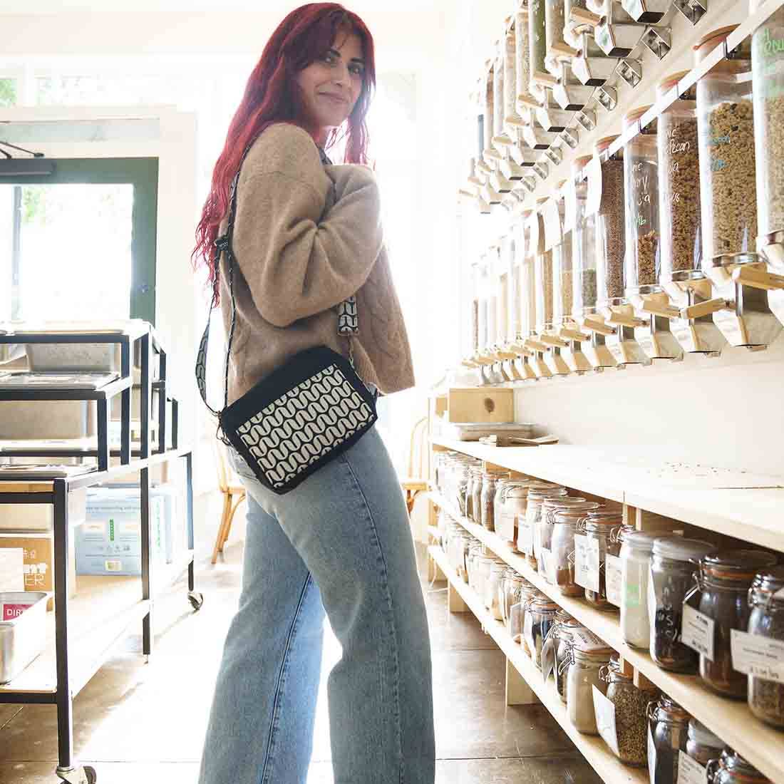 Retro Print Small Crossbody Shoulder Bag