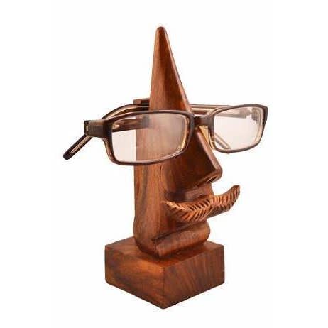 Nose With Mustache Eyeglass Holder